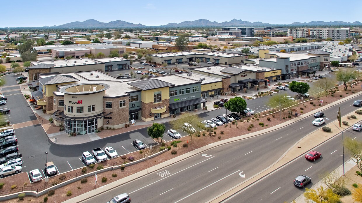 Aerial view of the district