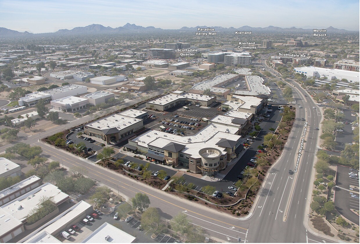 Aerial view of The District